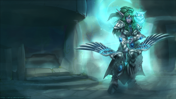 World of Warcraft Wrath of the Lich King,bateau fantôme,obscurité,Les Héros de la Tempête,Elfes de nuit,Tyrande