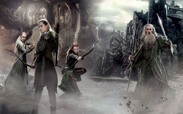 elokuvat,Legolas,Gandalf,Evangeline Lilly,velho,tontut