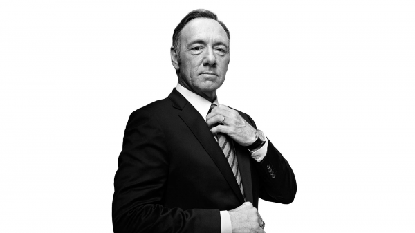 Kevin Spacey,House of Cards,men,Frank Underwood,monochrome,looking at viewer