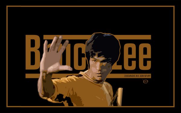 digital prints,illustration,cartoon,poster,Bruce Lee,kung fu