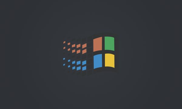 Fond sombre,Windows 95,Minimalisme,Windows 98,ordinateur,Logotype