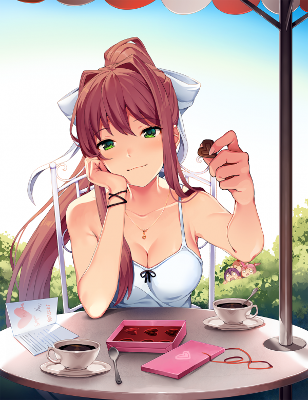 Doki Doki Literature Club,Filles anime,Monika Doki Doki Literature Club