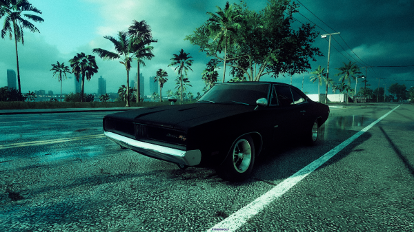 Dodge Challenger,vehículo,videojuegos,Necesidad de la velocidad,Need for Speed Heat,la carretera