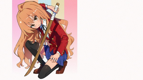 Toradora,Aisaka Taiga,thigh high socks,black thigh highs,maximele coapsei,fustă