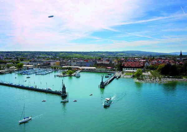 vista aérea,Konstanz,lago,Lago de Constanza,2362x1670 px