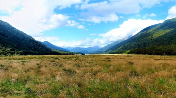 panorama,lago,natureza,Colina,vale,região selvagem