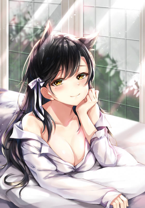 Oreilles d'animaux,clivage,Atago Azur Lane,Yamashiro Azur Lane,Azur Lane,chemise ouverte