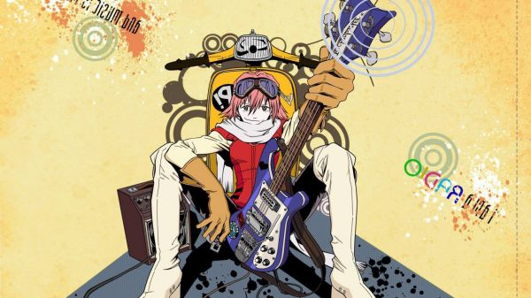 ภาพประกอบ, อะนิเมะ, การ์ตูน, FLCL, Haruhara Haruko, การ์ตูน