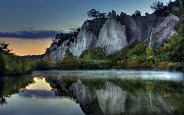 пейзаж, водопад, вода, природа, залез, езеро