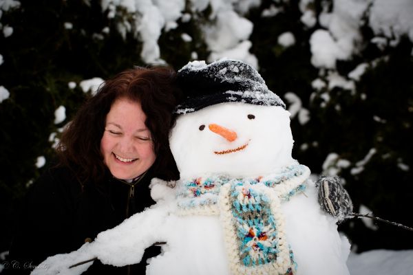 chapéu,neve,inverno,Cânone,boneco de neve,cachecol