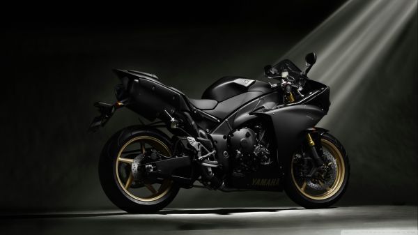 ดำ,รถ,รถจักรยานยนต์,ยานพาหนะ,Yamaha YZF R1,ขาวดำ