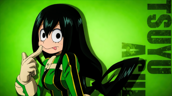 anime, Boku no Hero Academia, illustration, simple background, green, cartoon