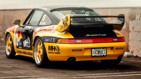 car,porsche 993,German cars,90s Cars,yellow cars,livery