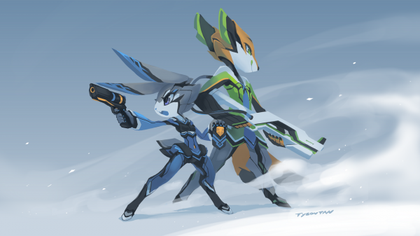 berbulu, Anthro, anime, robot, Zootopia, screenshot