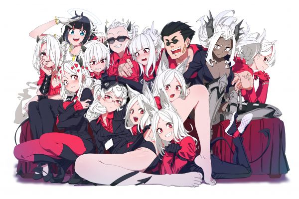 Helltaker,Cerberus Helltaker,Lucifer Helltaker,Pandemonica Helltaker,Modeus Helltaker,Anime