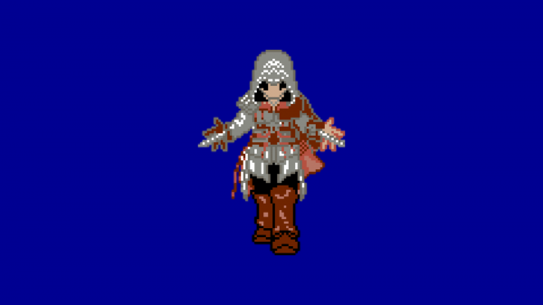 Moordenaars gelofte,Assassin's Creed 2,illustratie,pixel art,spotprent,pixels