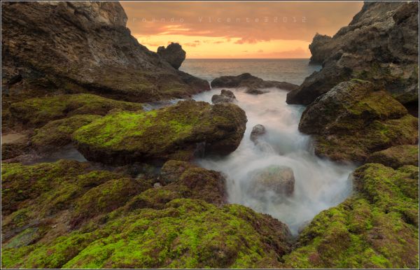 oceano, viagem, azul, Pôr do sol, vermelho, mar