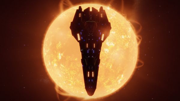 immagine dello schermo,Elite Dangerous,Federal Corvette,silhouette,videogiochi