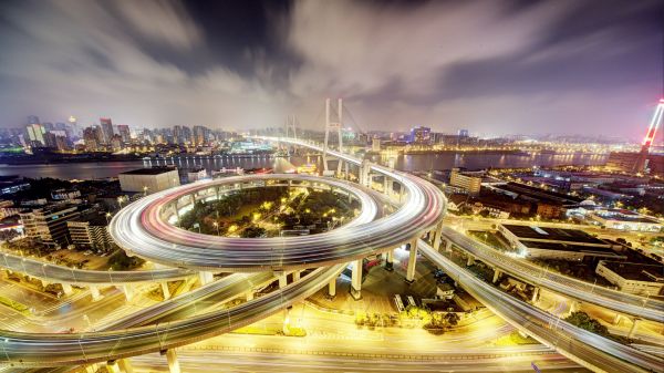 architecture,pont,bâtiment,ville,1920x1080 px,Chine