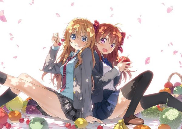 Anime cô gái,Gekkan Shoujo Nozaki,Kun,Sakura Chiyo,1366x968 px,Miyazono Kaori