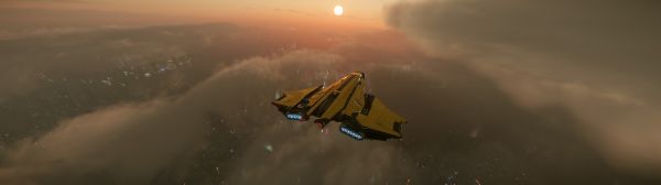 Star Citizen,Ultrawide,Crusader Spirit S1,videohry,Snímek obrazovky,ArcCorp