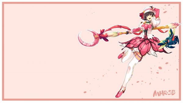 magical girls,Oberschenkelhöhen,Personal,Handschuhe,Heller hintergrund,Monster Hunter Rise