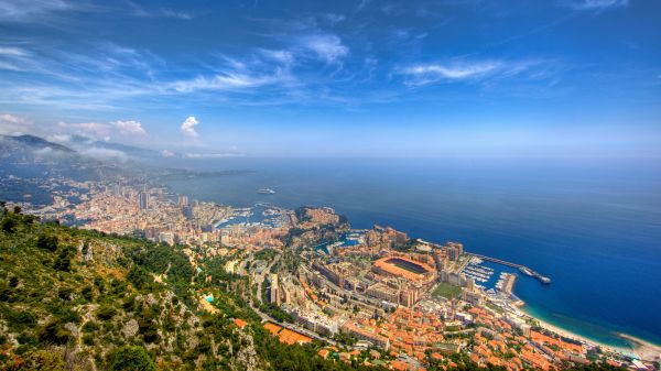 Monaco,Monte Carlo,more,neba,priestor,krajina