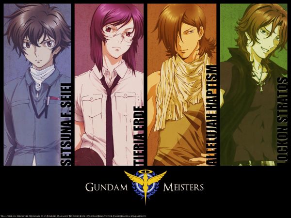 илюстрация,Mobile Suit Gundam 00,Celestial Being,аниме,Setsuna F Seiei,Lockon Stratos