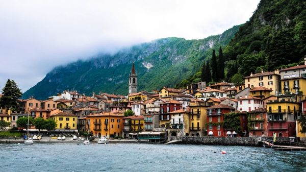 1920x1080 px,Danau Como,bangunan,kota,Cityscape,Italia