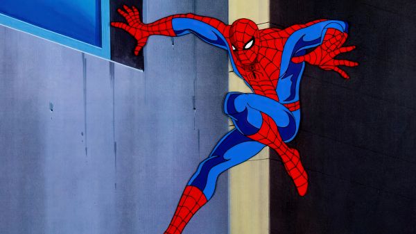 animatie, spotprent, animatieserie, production cel, Spider Man, Spider Man The Animated Series