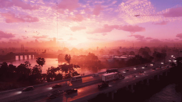 Rockstar Games,Grand Theft Auto 6,vice city,sunset,sunset glow,landscape