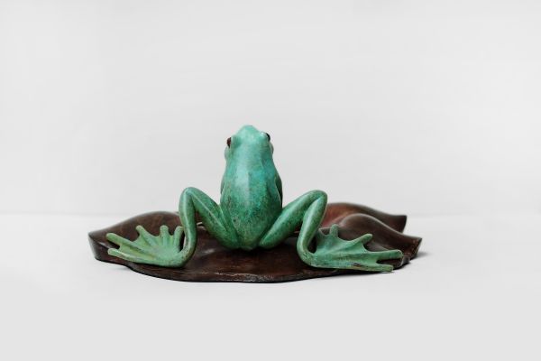 frog,copper,Art Deco,art installation