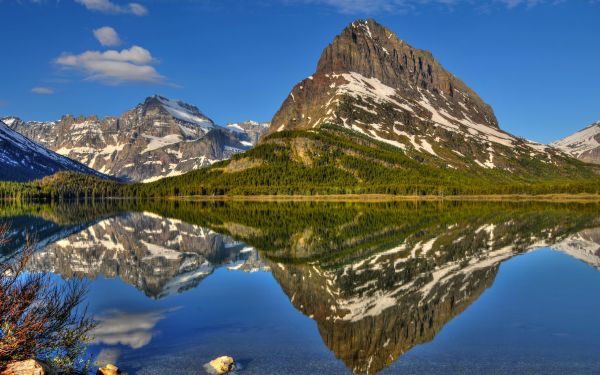 landskap,fjellene,innsjø,natur,speilbilde,nasjonalpark