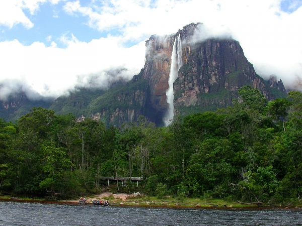 paysage,cascade,Roche,falaise,rivière,flou