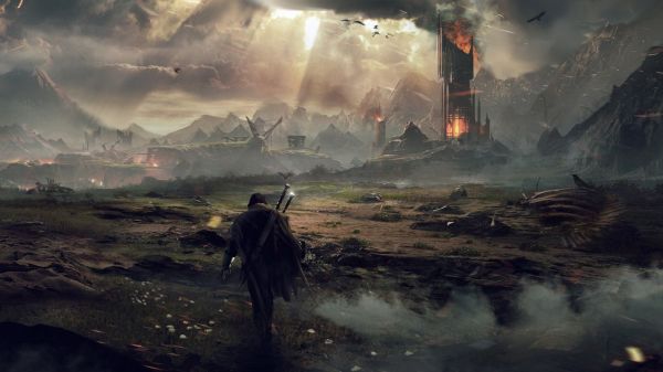 video games, fantasy art, The Lord of the Rings, Looking into the distance, Middle earth, Shadow of Mordor