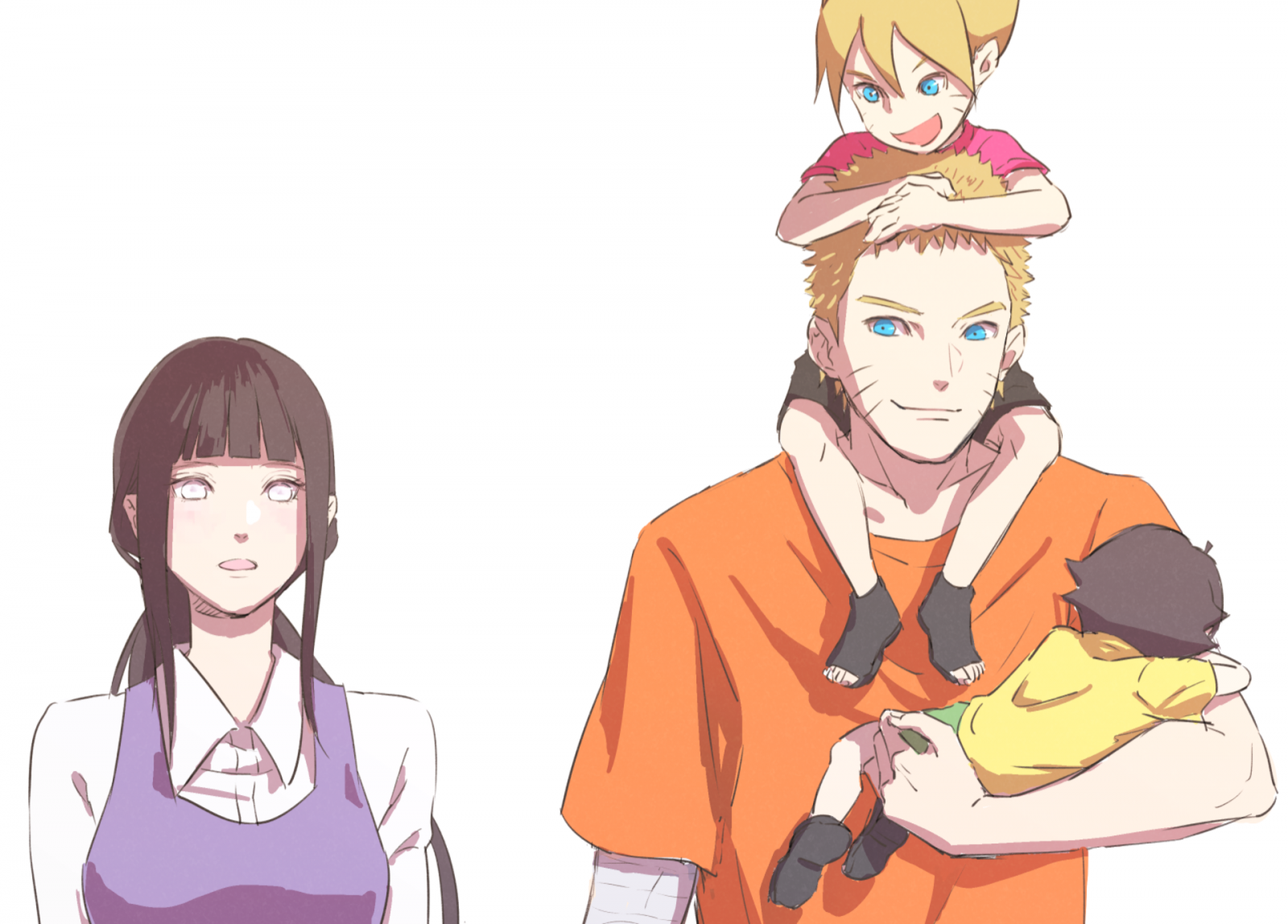 Naruto Shippuuden, Uzumaki Naruto, Hinata Hy ga Naruto Shippuden, Uzumaki Boruto, Uzumaki Himawari