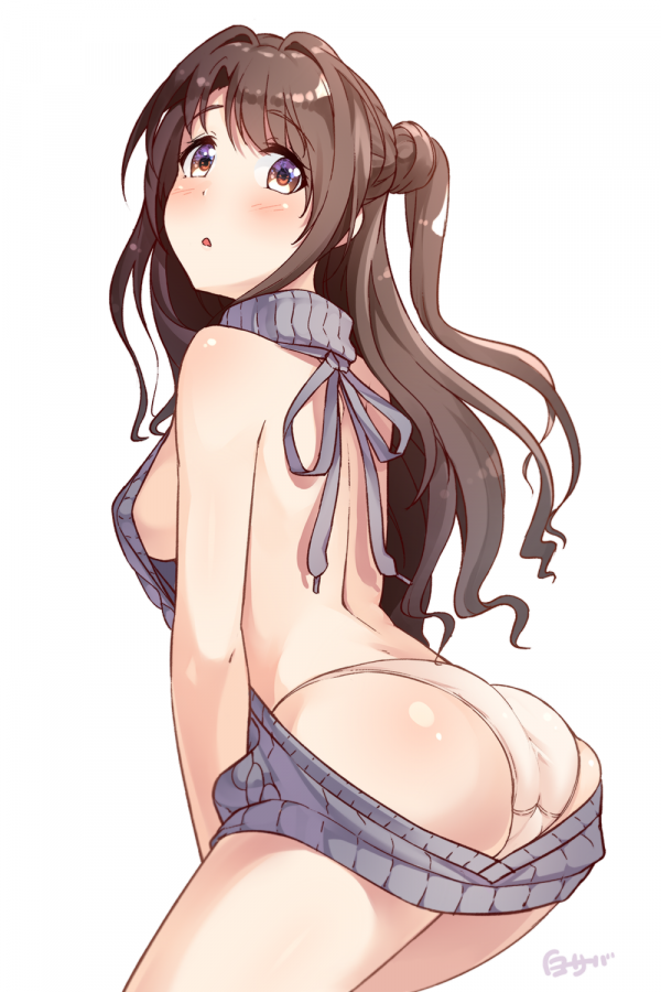 бикини,Shimamura Uzuki,THE email protected Cinderella Girls,аниме момичета,sideboob,Virgin Killer пуловер