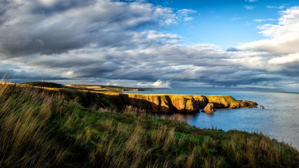 Stonehaven,Scotland,Đám mây,Vách đá,phong cảnh