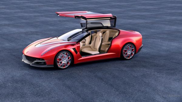 auto,ajoneuvo,punaiset autot,urheiluauto,Italdesign Guiguiaro Bricido,pyörä