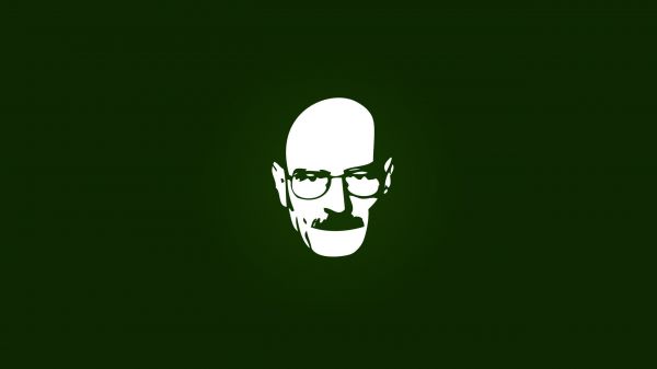 kuva,Walter White,Breaking Bad,minimalismia,logo,vihreä