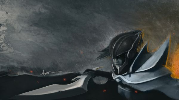 Dota 2,Phantom Assassin,ART,darkness,screenshot,painting