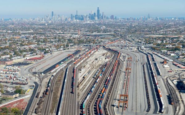 2560x1600 px,vista aérea,ciudad,Patio de ferrocarril,tren,Chicago