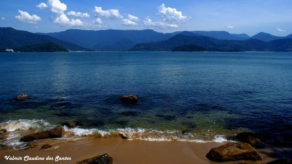 paesaggio, mare, baia, lago, acqua, puntellare