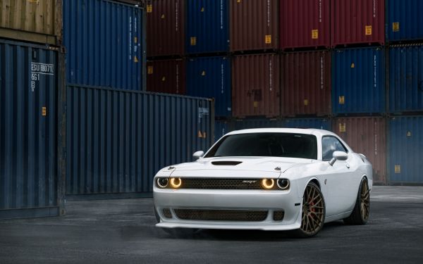 mobil,kendaraan,pencucian mobil,Dodge Challenger,mobil putih,Dodge Challenger SRT