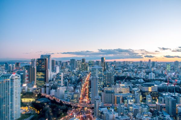 cidade, Paisagem urbana, Horizonte, Arranha-céu, Japão, fotografia