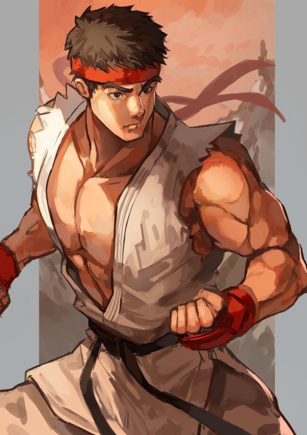 Anime,Meninos anime,anime games,videogames,Personagens de videogame,Ryu Street Fighter