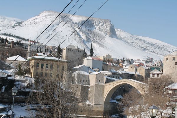 Bosnie Herzégovine, mosquée, Mostar, Neretva, vieux pont, 2048x1365 px