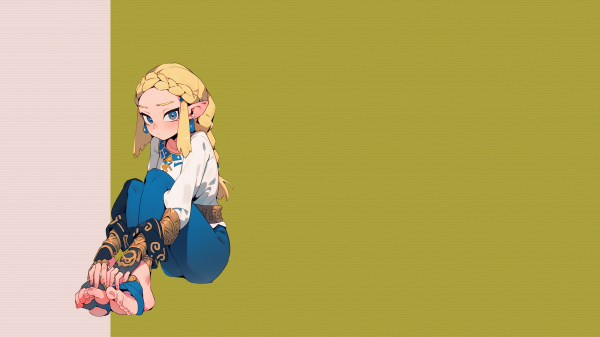 Zelda,LA légende de Zelda,Tresses,Braided hair,blond,jeux vidéo