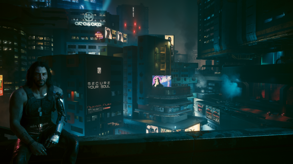 Cyberpunk 2077,Software de vapor,Johnny Silverhand,videogames,noite,cidade