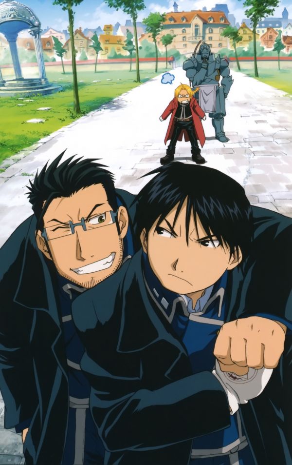 anime,Πλήρης αλχημιστής μετάλλων,Elric Edward,Roy Mustang